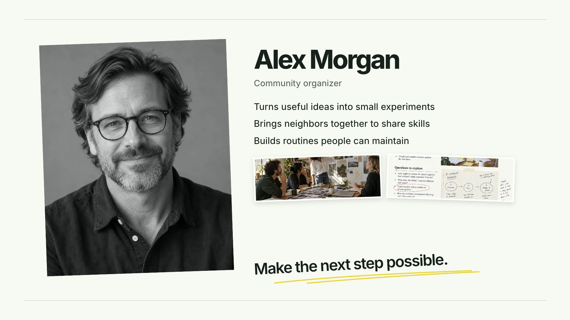 CreatorMotion · Portrait with Editorial Notes result preview