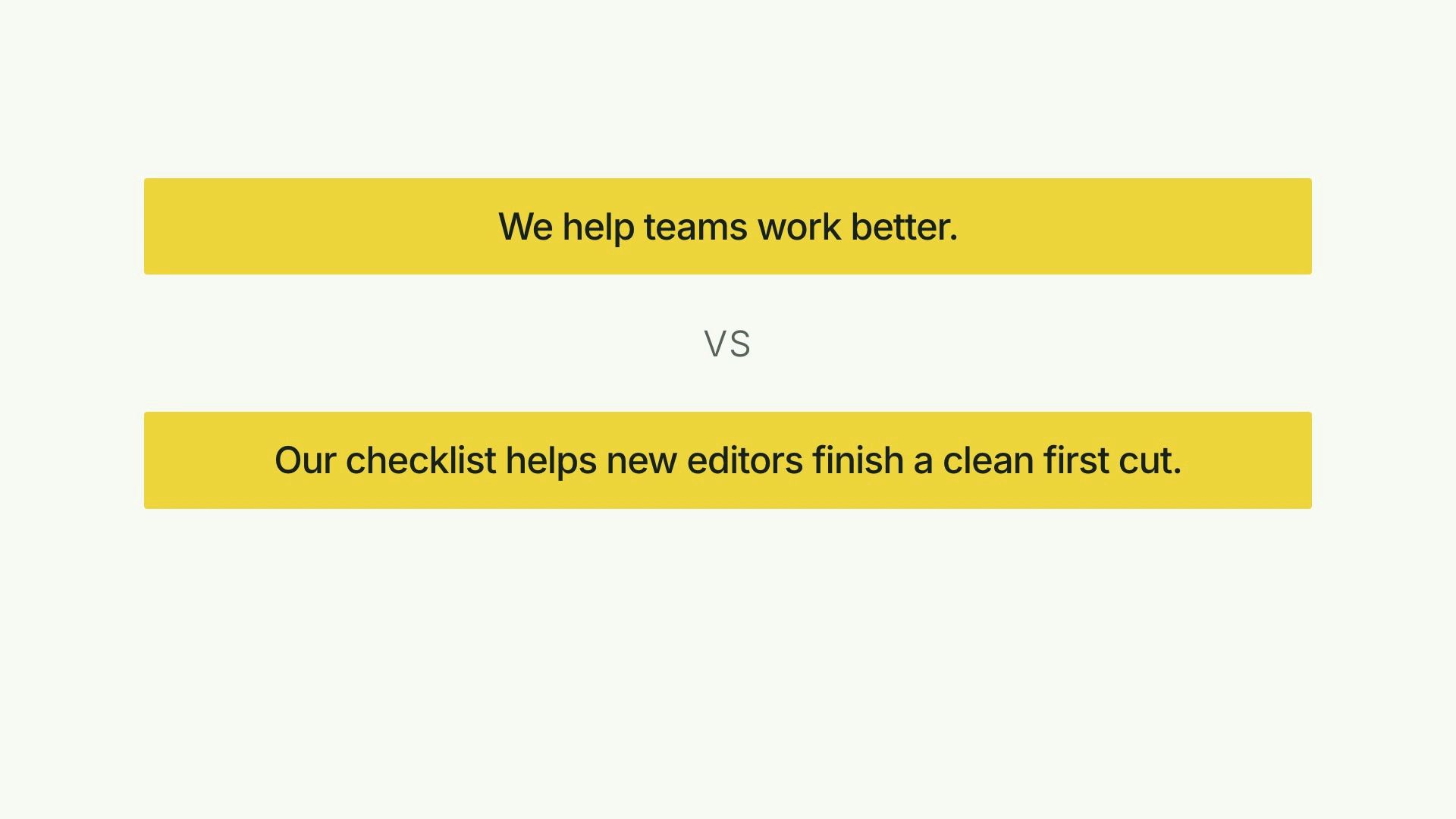 CreatorMotion · Wording Choice result preview