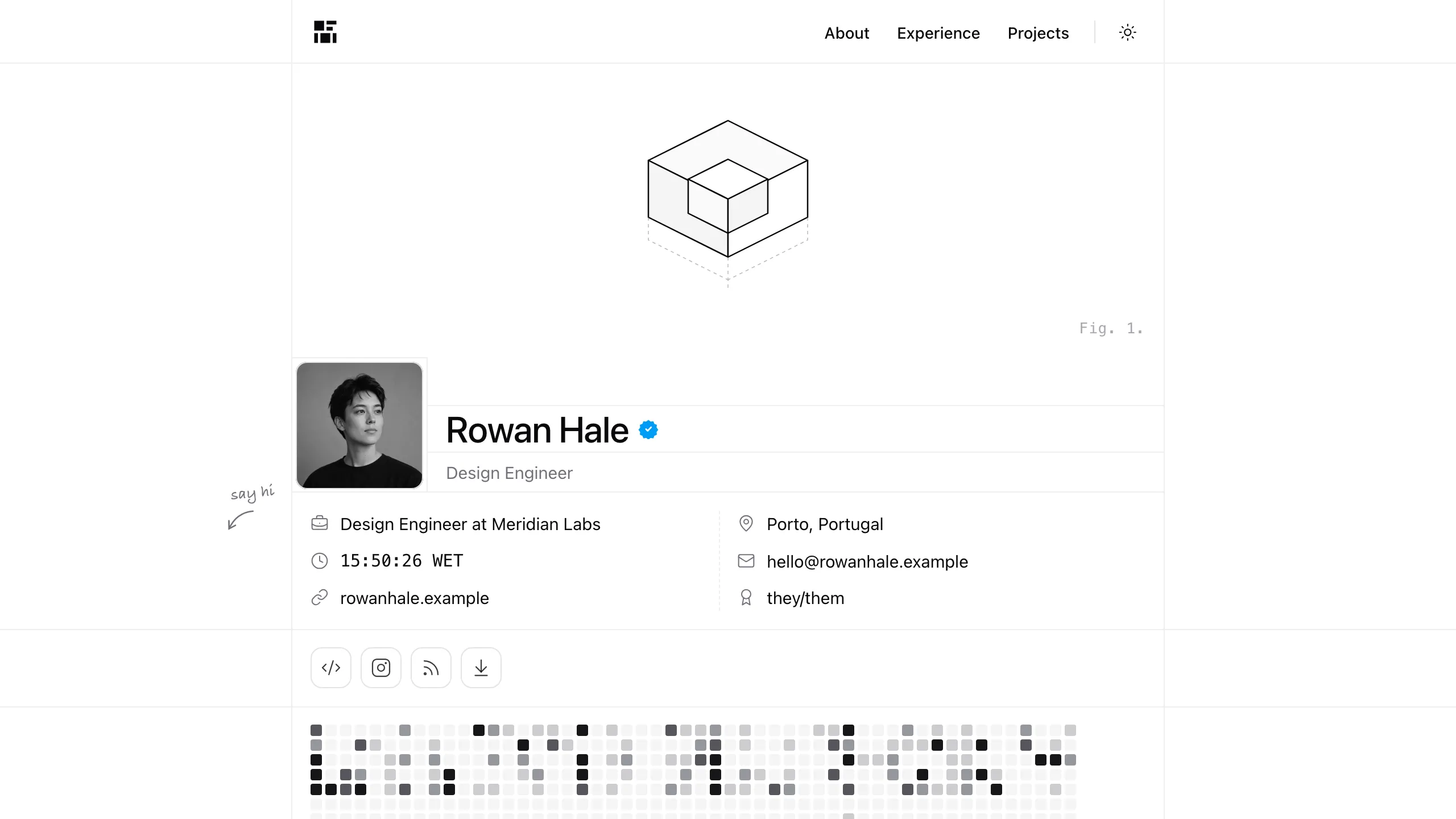 Hairline Grid Portfolio 结果预览