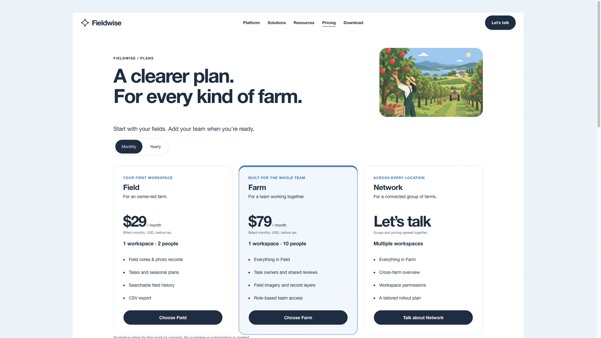 Illustrated Agritech App Landing result preview 2