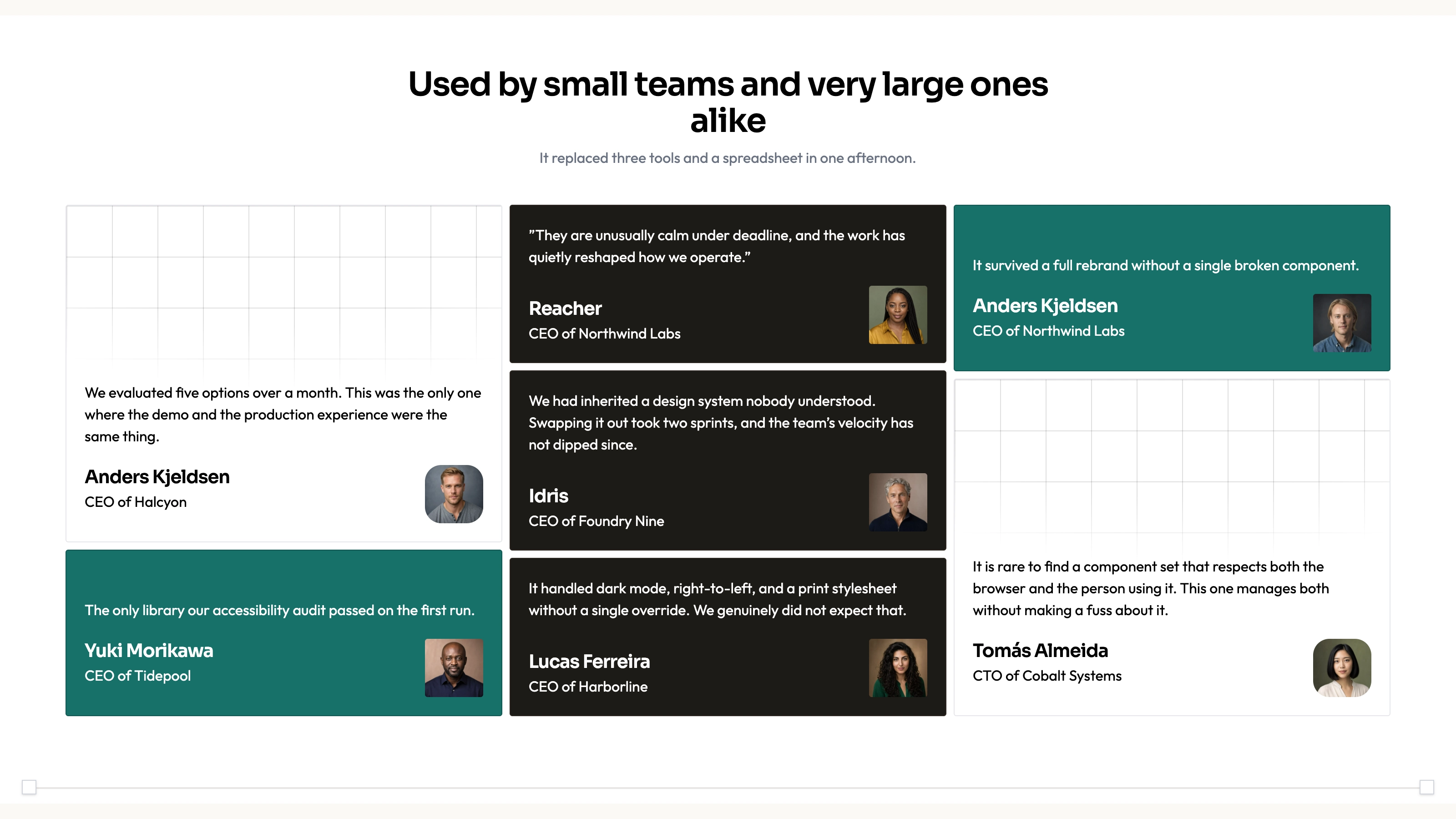 Colour Block Testimonials result preview